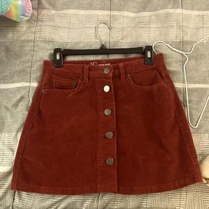 Red/orange NoBo skirt high rise